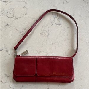 HOBO International Red Leather Shoulder Bag